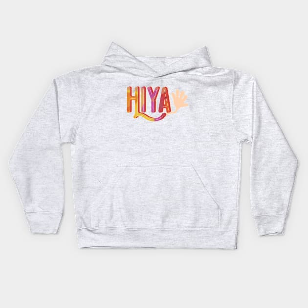 Hiya Kids Hoodie by AUDREYHELLADOPE